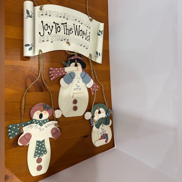 Cottagecore snowman hanging decoration vintage - Picture 4 of 5